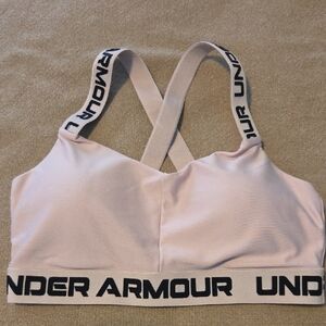 Under Armour Light Pink Sports Bra Large